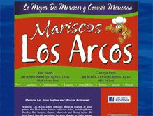 Tablet Screenshot of mariscoslosarcos.com